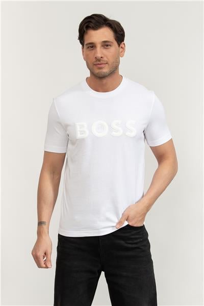 Boss Tee Iconic Zone Erkek Bisiklet Yaka T-Shirt