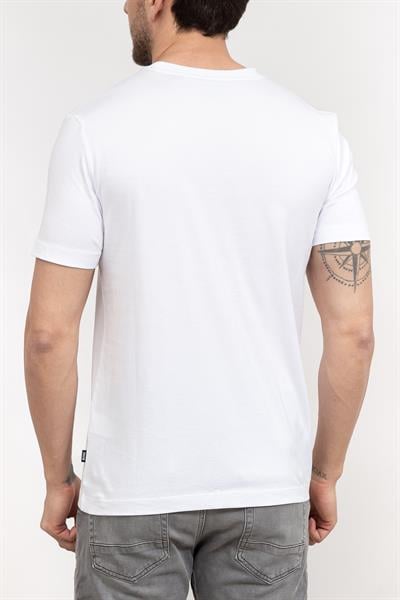 Boss Tessler Erkek Bisiklet Yaka T-Shirt Beyaz