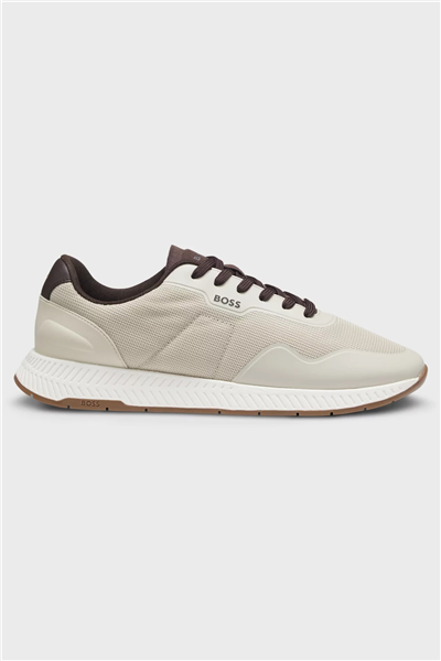 Boss Titanium Runn Trtxpu Erkek Sneaker Bej