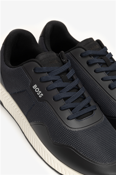 Boss Titanium Runn Trtxpu Erkek Sneaker Mavi