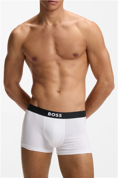 Boss Trunk 3P BOSS ONE Erkek 3lü Boxer Beyaz