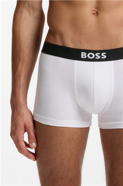 Boss Trunk 3P BOSS ONE Erkek 3lü Boxer Beyaz