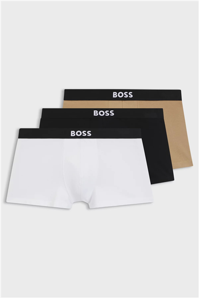Boss Trunk 3P BOSS ONE Erkek 3lü Boxer Çok Renkli