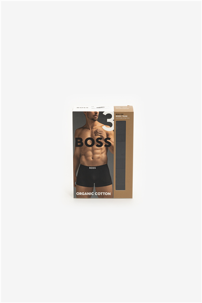 Boss Trunk 3P BOSS ONE Erkek 3lü Boxer Siyah