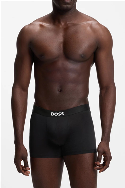 Boss Trunk 3P Micro One Erkek 3lü Boxer Siyah