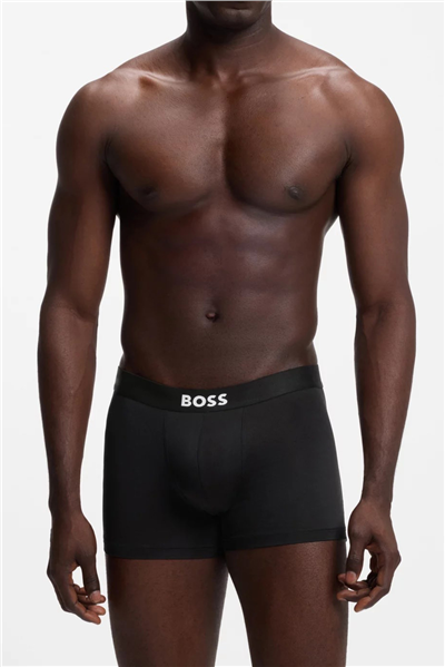 Boss Trunk 3P Micro One Erkek 3lü Boxer Siyah