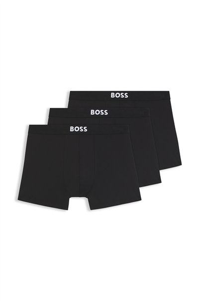 Boss Trunk 3P Micro One Erkek 3lü Boxer Siyah