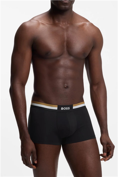 Boss Trunk 3P Motion Erkek 3lü Boxer Siyah