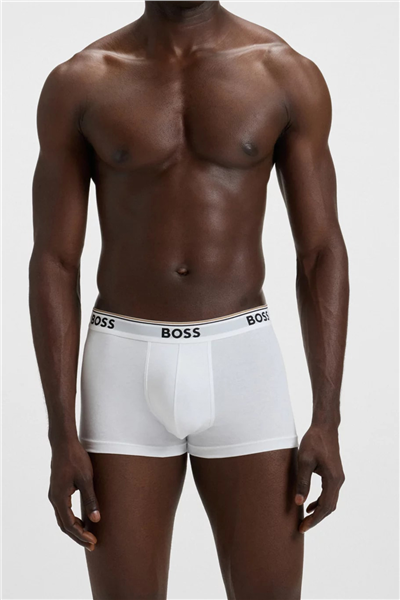 Boss Trunk 3P Power Erkek 3lü Boxer Beyaz