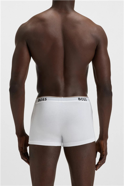 Boss Trunk 3P Power Erkek 3lü Boxer Beyaz