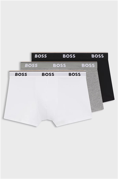 Boss Trunk 3P Power Erkek 3lü Boxer Çok Renkli