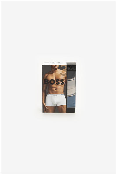 Boss Trunk 3P Power Erkek 3lü Boxer Çok Renkli