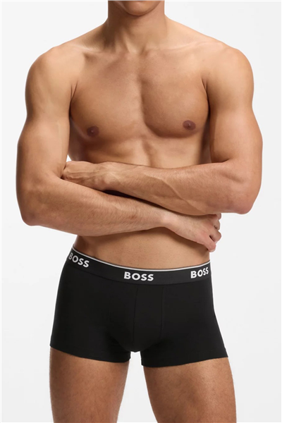 Boss Trunk 3P Power Erkek 3lü Boxer Gri