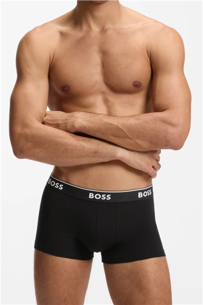 Boss Trunk 3P Power Erkek 3lü Boxer Gri