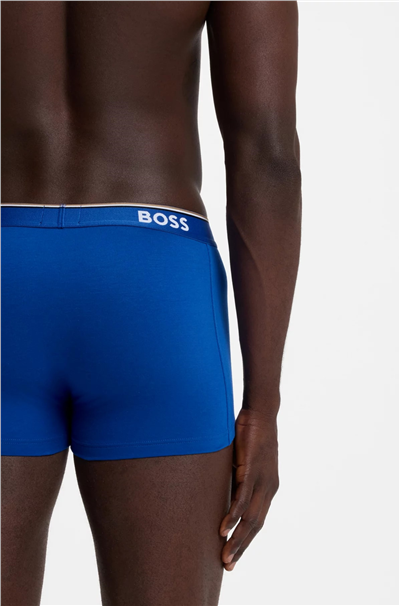 Boss Trunk 3P Power Erkek 3lü Boxer Mavi