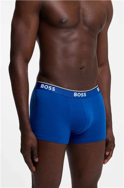 Boss Trunk 3P Power Erkek 3lü Boxer Mavi