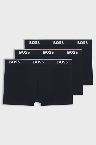 Boss Trunk 3P Power Erkek 3lü Boxer Mavi