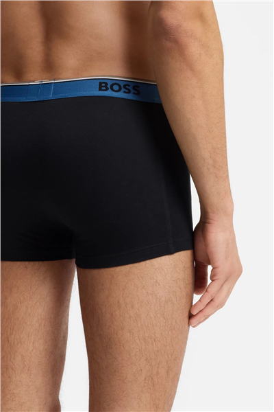 Boss Trunk 3P Power Erkek 3lü Boxer Siyah