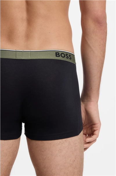Boss Trunk 3P Power Erkek 3lü Boxer Siyah