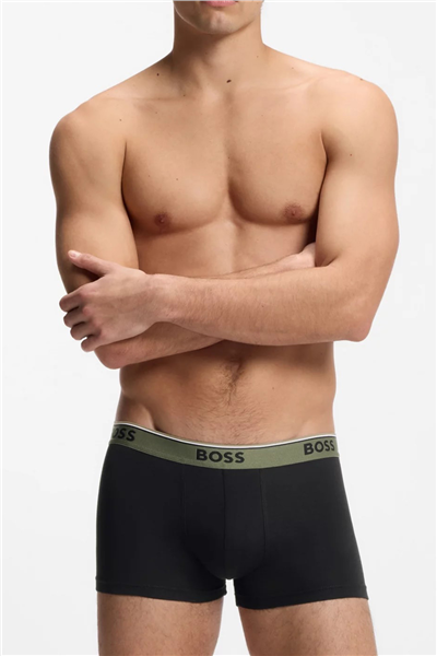 Boss Trunk 3P Power Erkek 3lü Boxer Siyah