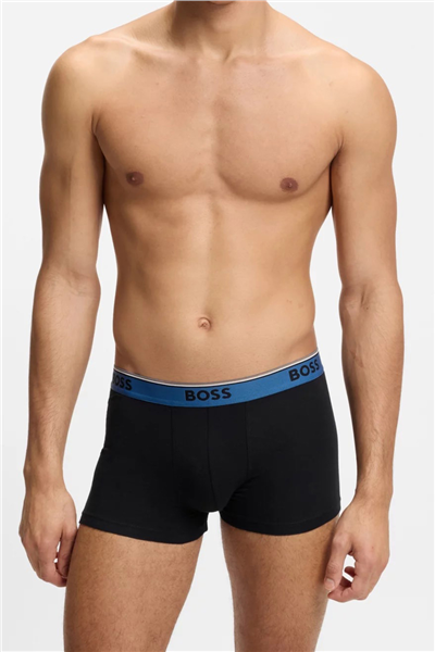 Boss Trunk 3P Power Erkek 3lü Boxer Siyah