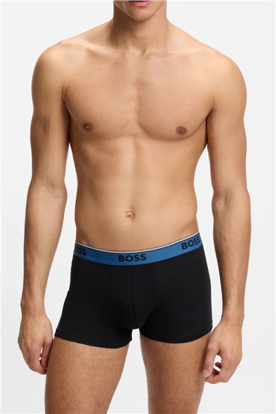 Boss Trunk 3P Power Erkek 3lü Boxer Siyah