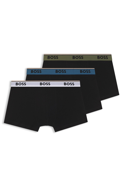 Boss Trunk 3P Power Erkek 3lü Boxer Siyah