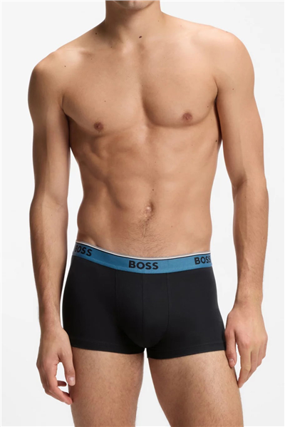 Boss Trunk 3P Power Erkek 3lü Boxer Siyah