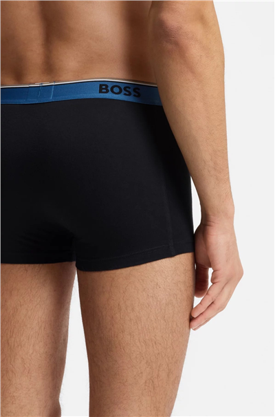 Boss Trunk 3P Power Erkek 3lü Boxer Siyah