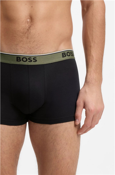 Boss Trunk 3P Power Erkek 3lü Boxer Siyah