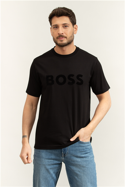 BOSS Ts Iconic Logo Erkek Bisiklet Yaka T-Shirt