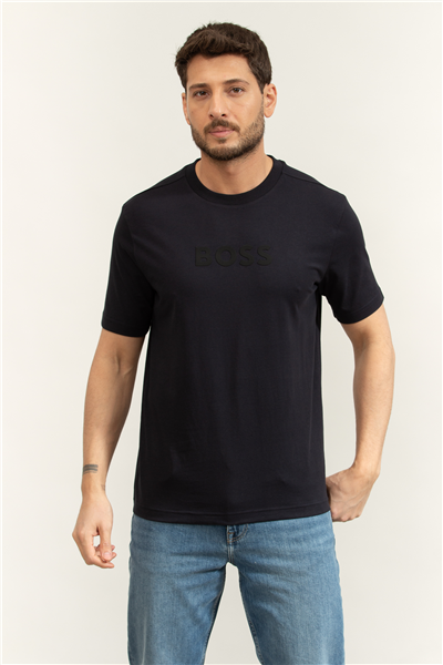 BOSS Ts Logo Erkek Bisiklet Yaka T-Shirt