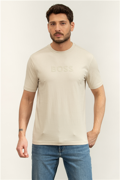 BOSS Ts Logo Erkek Bisiklet Yaka T-Shirt