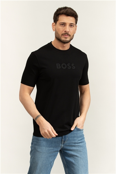 BOSS Ts Logo Erkek Bisiklet Yaka T-Shirt