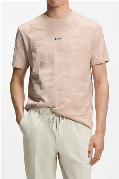 BOSS Ts Network Jq Erkek Bisiklet Yaka T-Shirt
