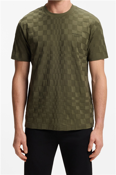 Boss Ts Ps Spirit70 Jacq Erkek Bisiklet Yaka T-Shirt Yeşil