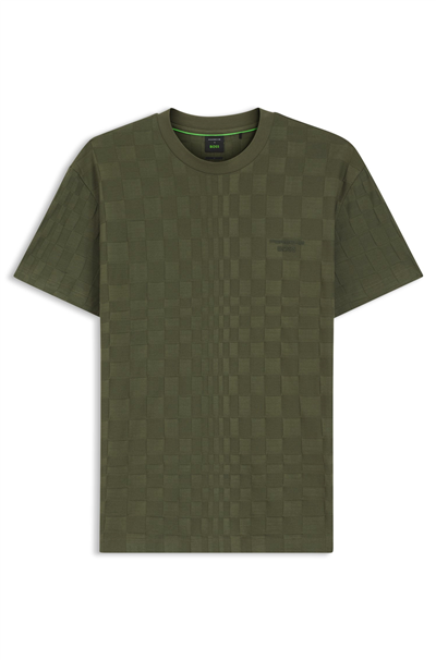 Boss Ts Ps Spirit70 Jacq Erkek Bisiklet Yaka T-Shirt Yeşil