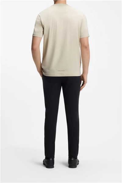 BOSS Ts Urban Tech Erkek Bisiklet Yaka T-Shirt Bej