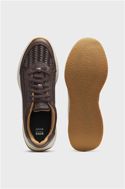 Boss Ttnm Evo Runn Ltsdwv Erkek Sneaker Kahverengi