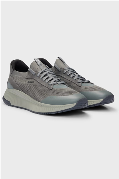 Boss TTNM EVO Slon knrsd Erkek Sneaker Gri
