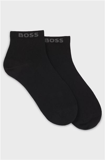 Boss Uni Erkek 2li Çorap Siyah