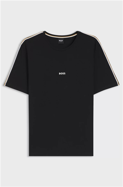 Boss Unique T-Shirtt Erkek Pijama Üstü Siyah