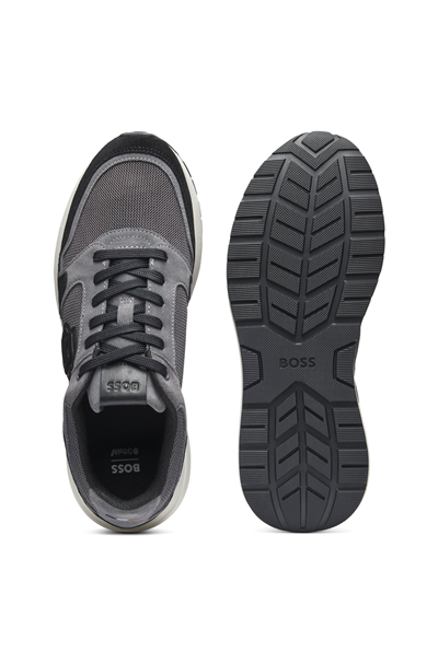 BOSS Vinston Runn Sdmebb Erkek Sneaker Gri