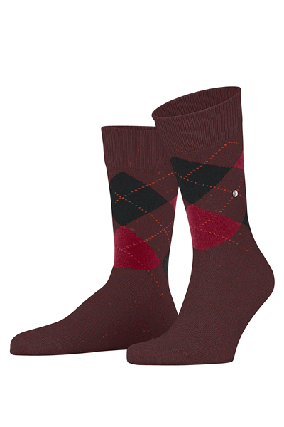 Burlington Dundee SO Erkek Çorap Bordo