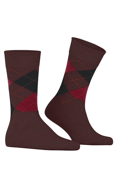 Burlington Dundee SO Erkek Çorap Bordo
