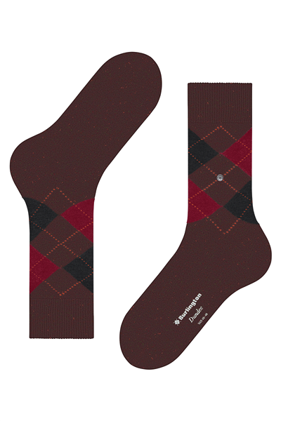 Burlington Dundee SO Erkek Çorap Bordo
