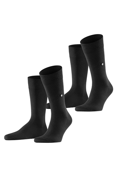 Burlington Erkek 2li Çorap Siyah