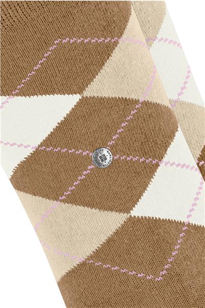 Burlington Everyday Argyle SO 2-Pack Kadın 2li Çorap Kahverengi