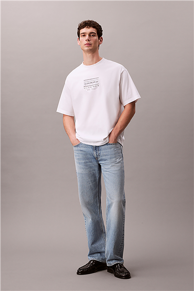 Calvin Klein 16S March Graphic Se Erkek Bisiklet Yaka T-Shirt