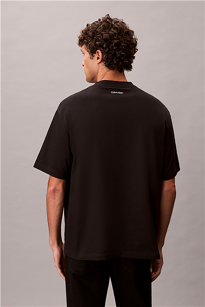 Calvin Klein 16S March Graphic Se Erkek Bisiklet Yaka T-Shirt